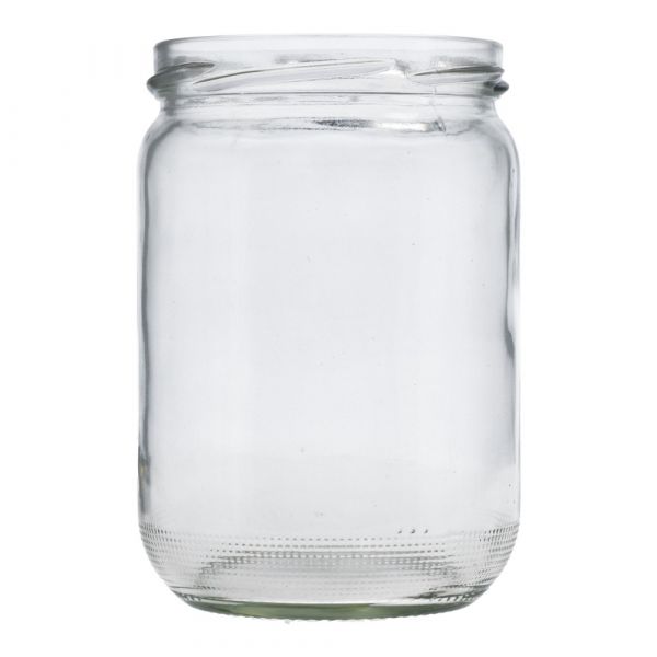 Inmaakglas rond inh. 550 ml tray 20 st Inmaakglas rond inh. 550 ml tray 20 st