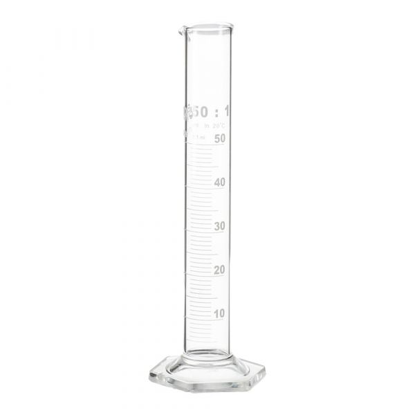 Glass foot measuring glass 50 ml