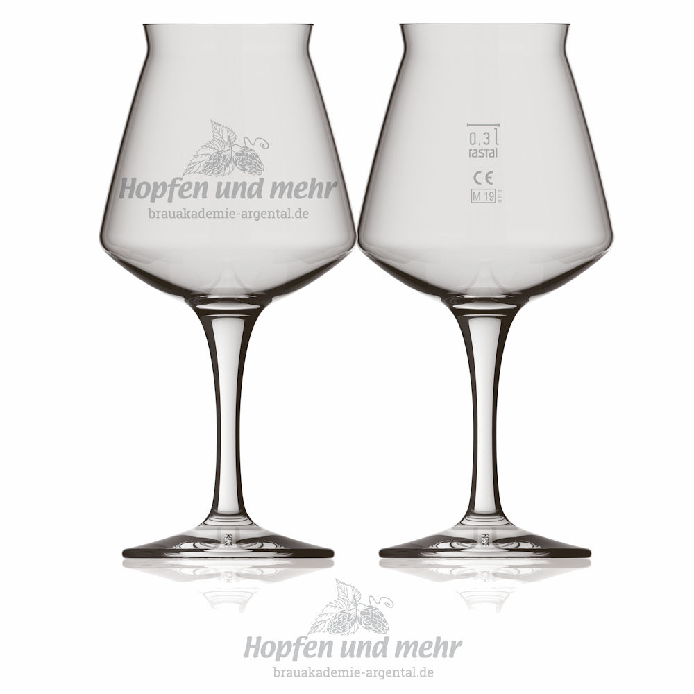Proefglas - Rastal Teku Pokal 42,5 cl - incl. Opdruk "Brauakademie Argental"