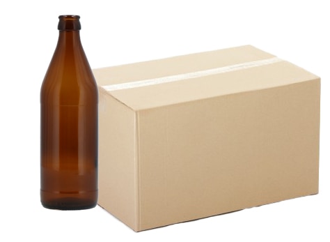 Beer bottle EURO brown 0,5 L box 20 pcs