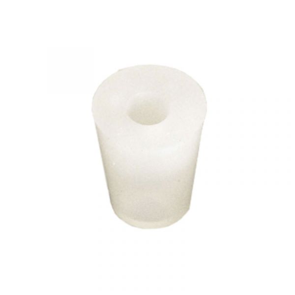 Silicone stopper 17 x 22 mm with hole 9 mm