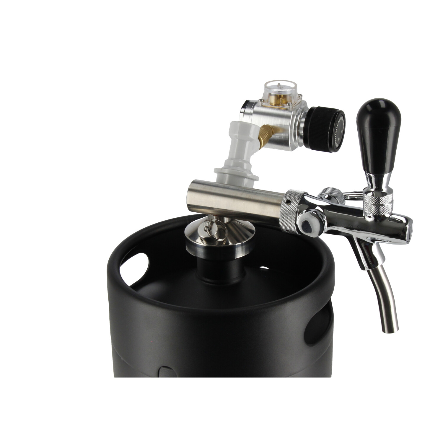Braumarkt Mini Keg Kit 5L Mat Zwart Deluxe Braumarkt Mini Keg Kit 5L Mat Zwart Deluxe