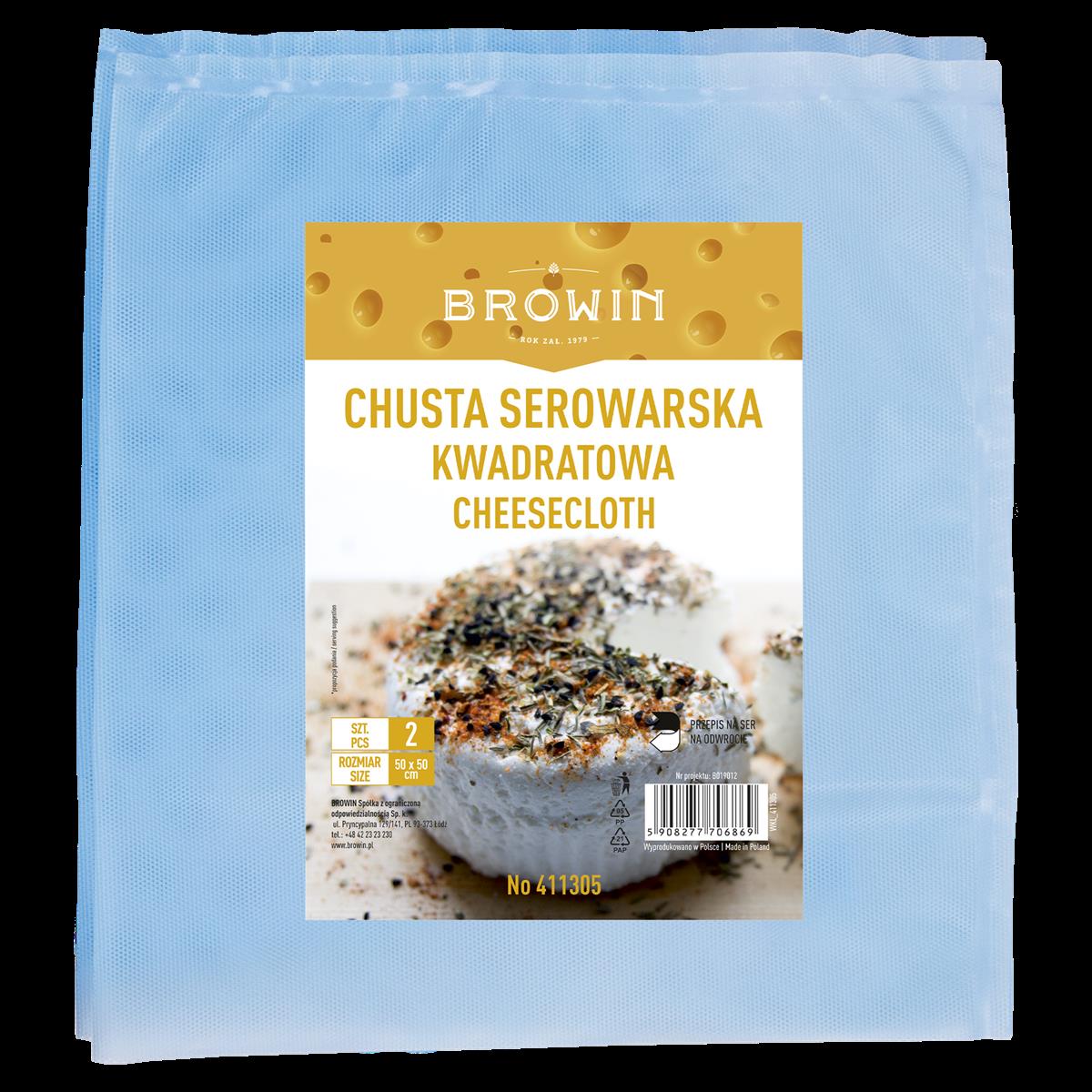 Kaasdoek vierkant - 2 stuks