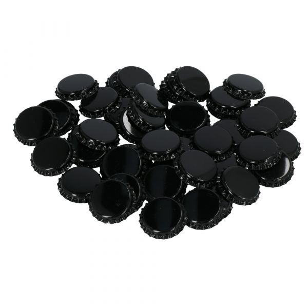 Crown Caps Black 26 mm 500 pcs