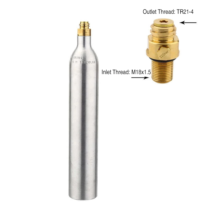 CO2 Cartridge 600ml for Soda Gas Cylinders