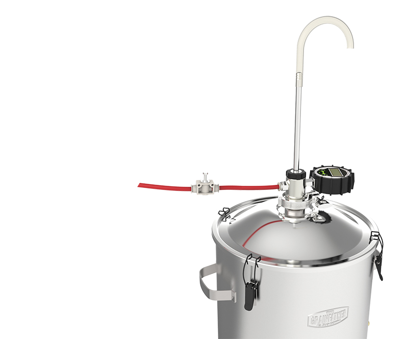 Grainfather conische vergister overpompset