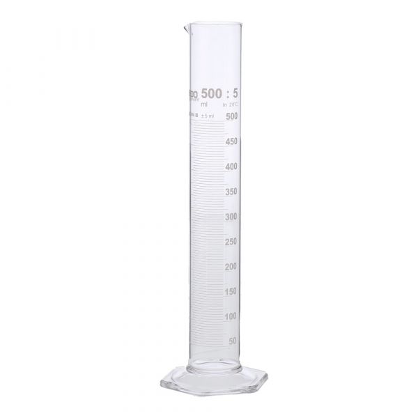 Glass foot measuring glass 500 ml