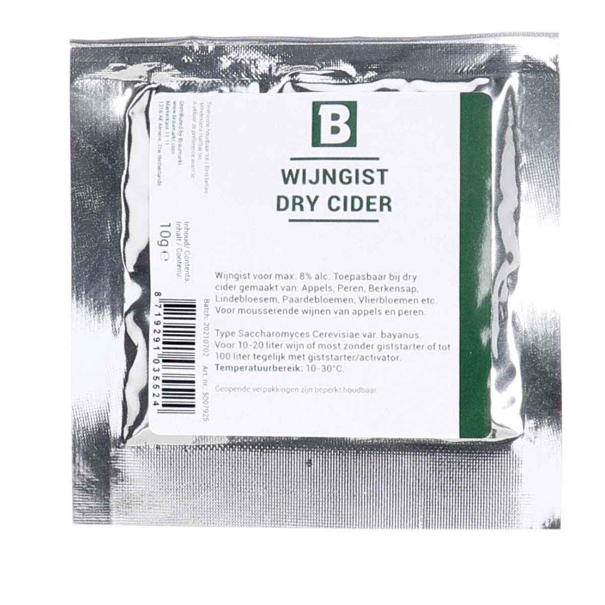 Wine Yeast Dry Cider 10 gram