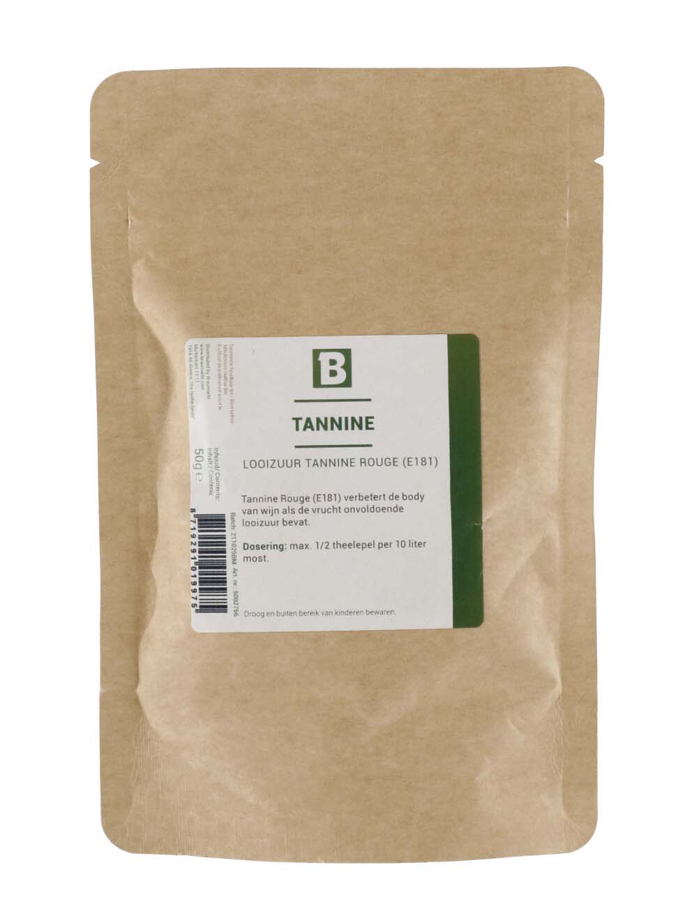 Tannin / Acide tannique Rouge E181 pour vin rouge  50 g