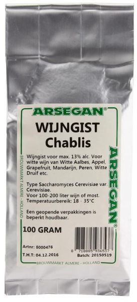 Wine Yeast Chablis 100 g