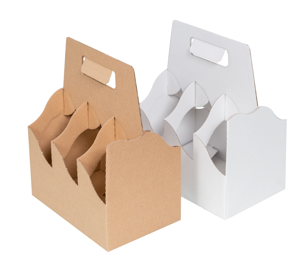 6-vaks flessendrager van karton