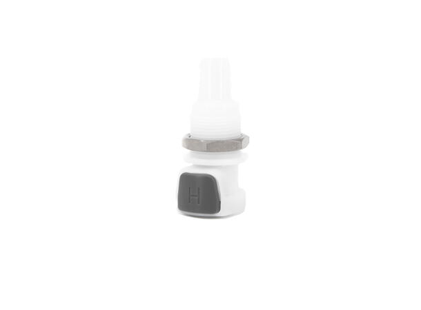 Quick connector, F to 10mm barb (panel)