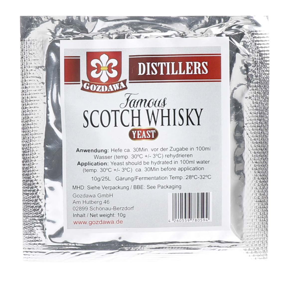 Gozdawa Scotch Whisky Yeast 10 gr