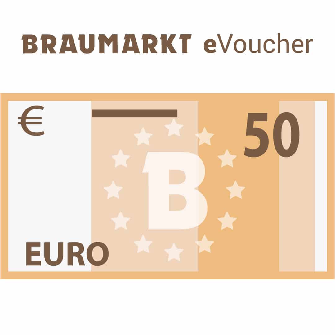 Digitale Braumarkt Cadeaubon / eVoucher: 50 Euro