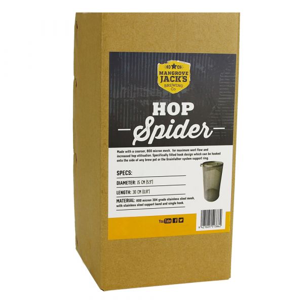 Mangrove Jack's Hop Spider Hopfenfilter - Edelstahl - 800 Mikrometer