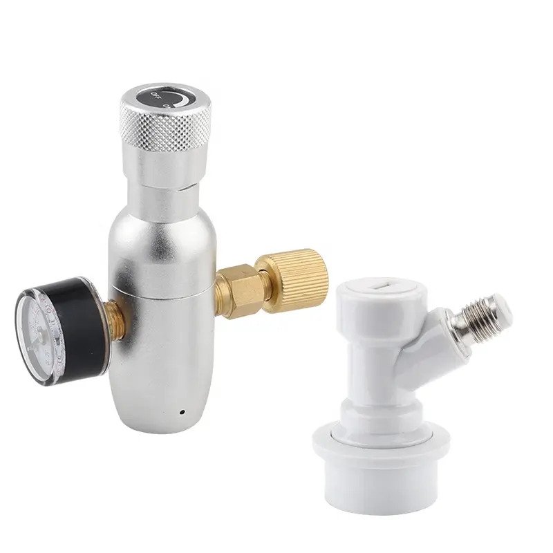 CO2 regulator voor ball-lock connectors