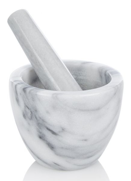 Mortar with pestle marble Ø10 cm