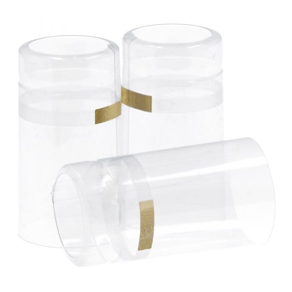 Shrink capsules Transparant WITHOUT LID 100 pc