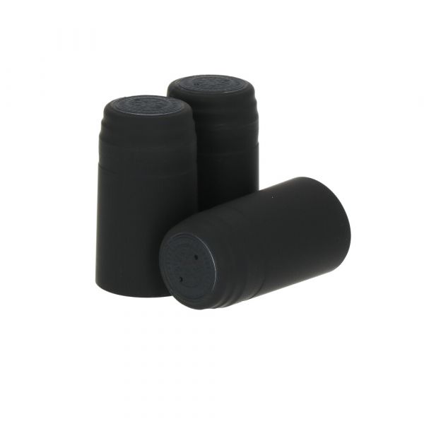 Capsules thermorétrotractable noir 100 pcs