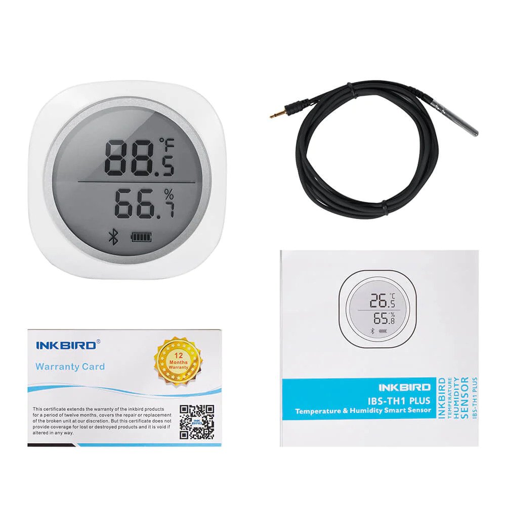 Inkbird IBS-TH1 PLUS Draadloze Luchtvochtigheids- en Temperatuur meter Inkbird IBS-TH1 PLUS Draadloze Luchtvochtigheids- en Temperatuur meter