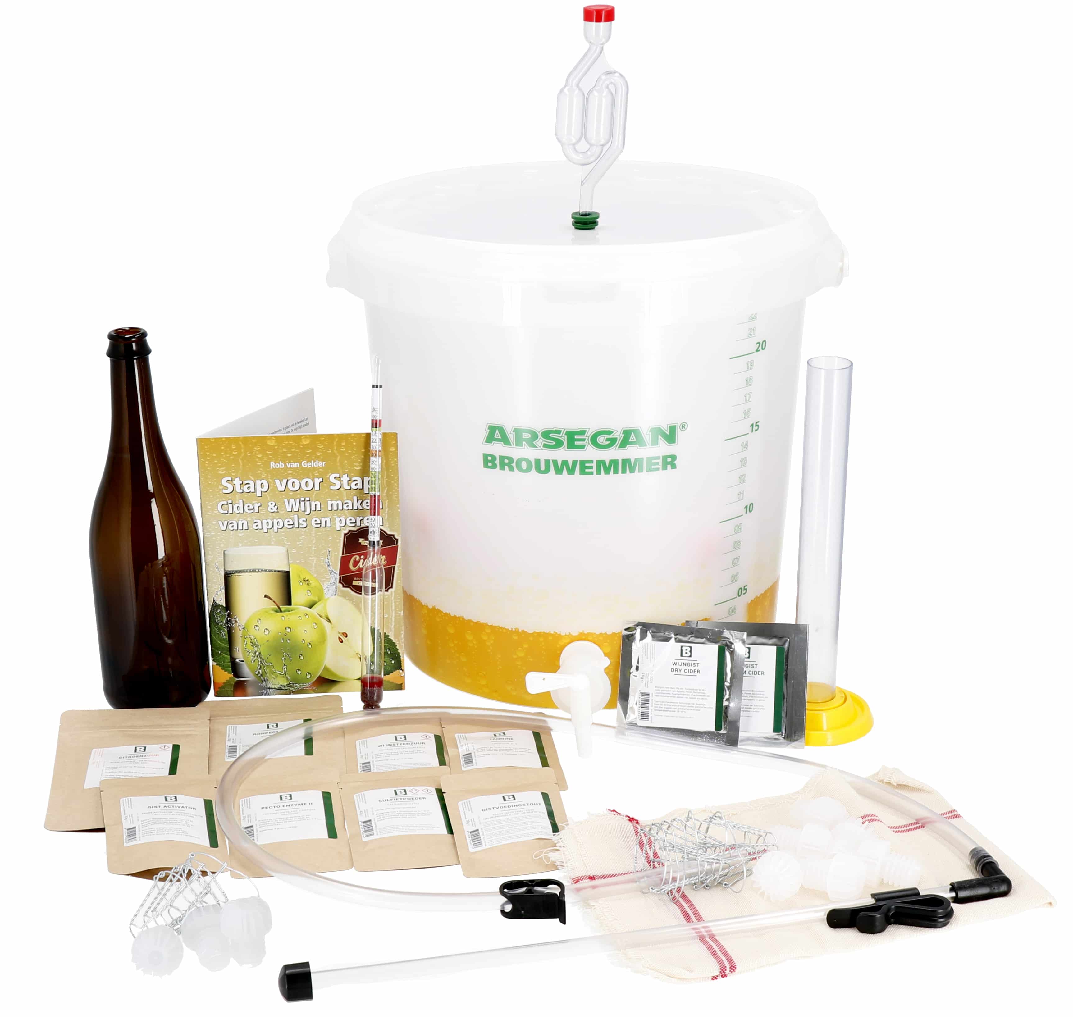 Starters Kit Making Cider Professional - Bottles Included
