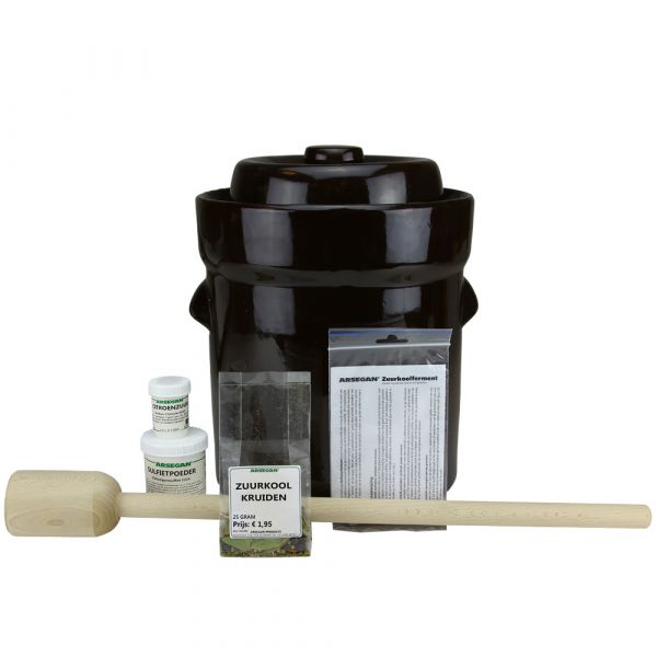 Starter set sauerkraut making with 10 liter sauerkraut jar 