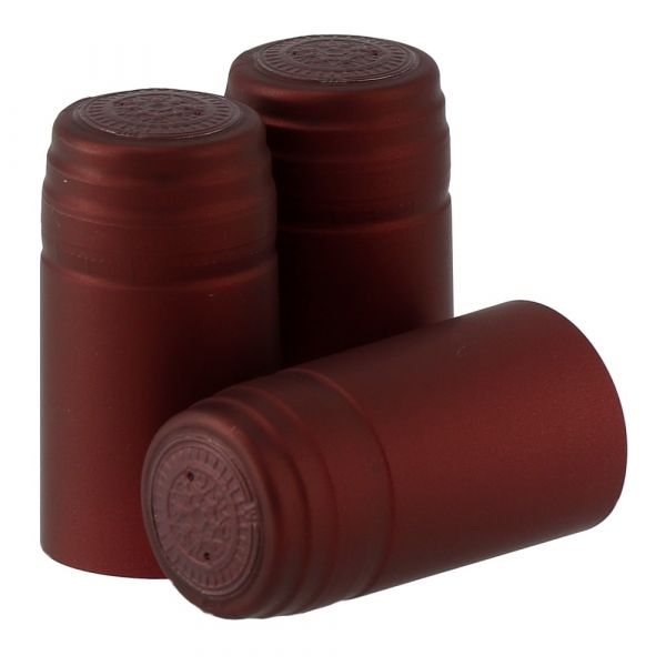 Capsules thermorétractables bordeaux 100 pcs