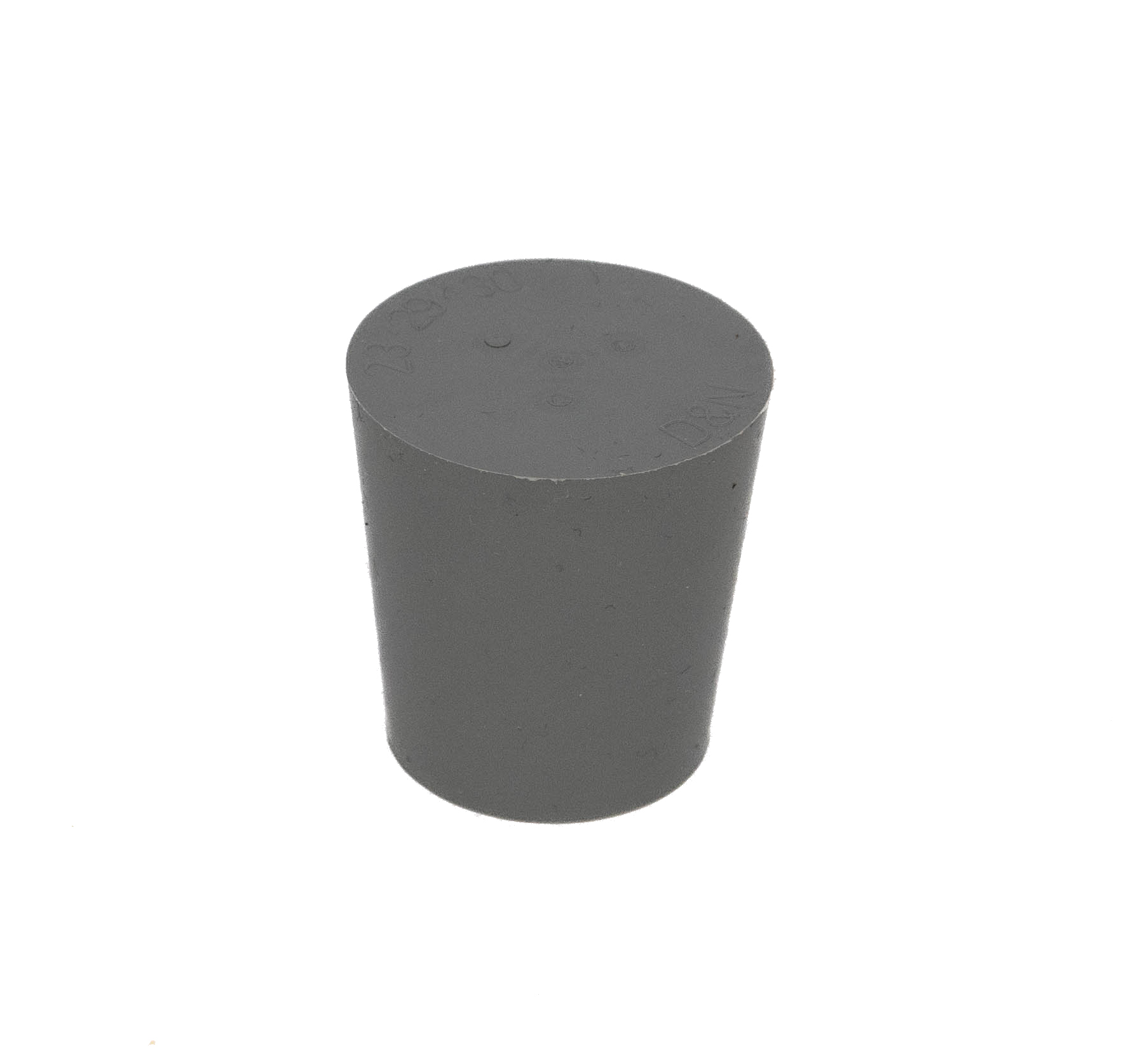 Gummistopfen grau 23 x 29 mm ohne Loch