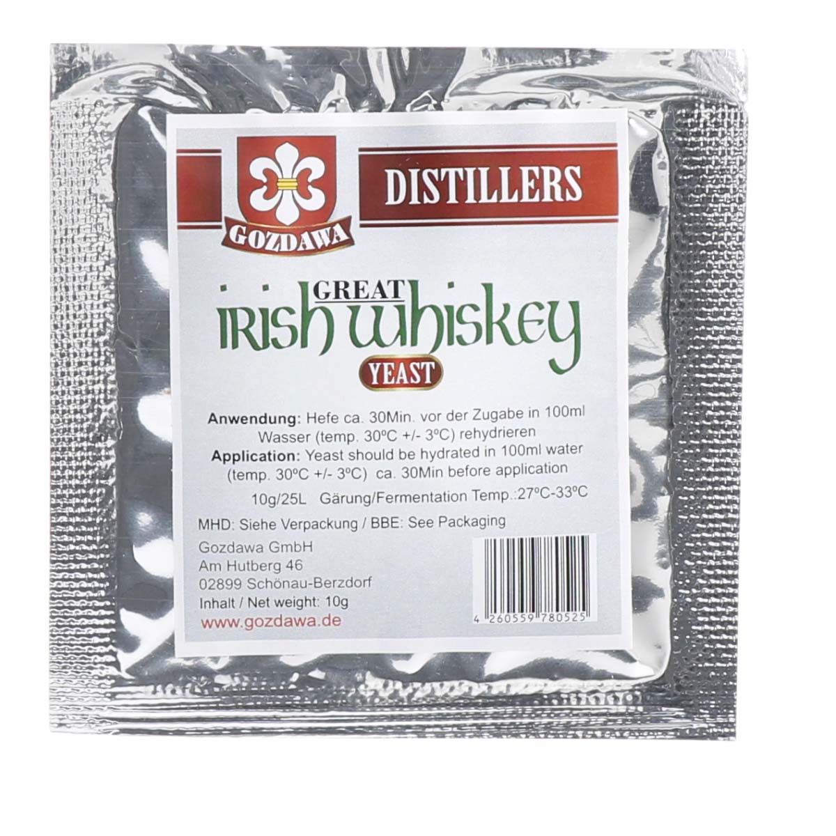 Gozdawa Irish Whiskey yeast 10 gr