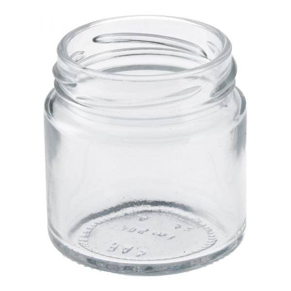 Inmaakglas rond inh. 106 ml tray 20 st