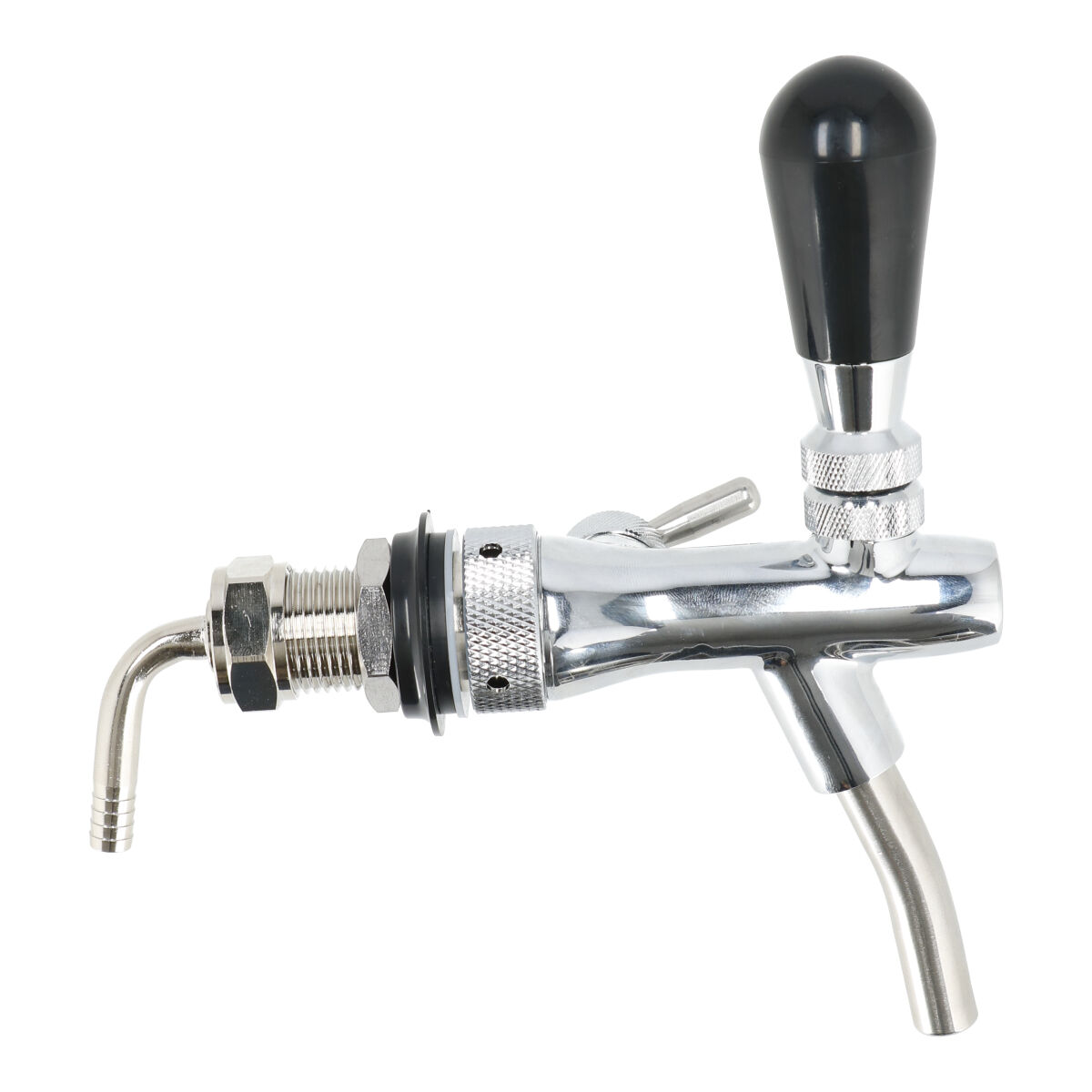 Biertap met Doorstroomregelaar RVS