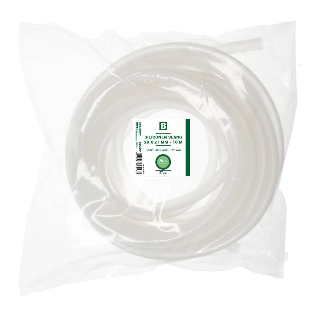 Siliconen slang 20 x 27 mm 10 meter