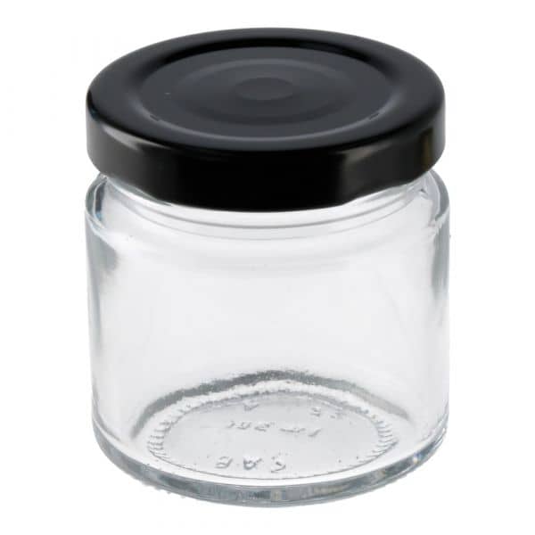 Inmaakglas rond inh. 106 ml tray 20 st