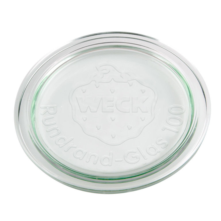 WECK® Vervangend Glazen Deksel Rondom 100