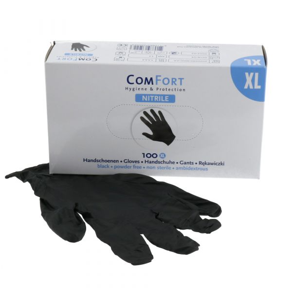 Nitrile gloves black - Size XL