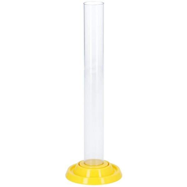 Testglas kunststof voor hydrometer gele voet