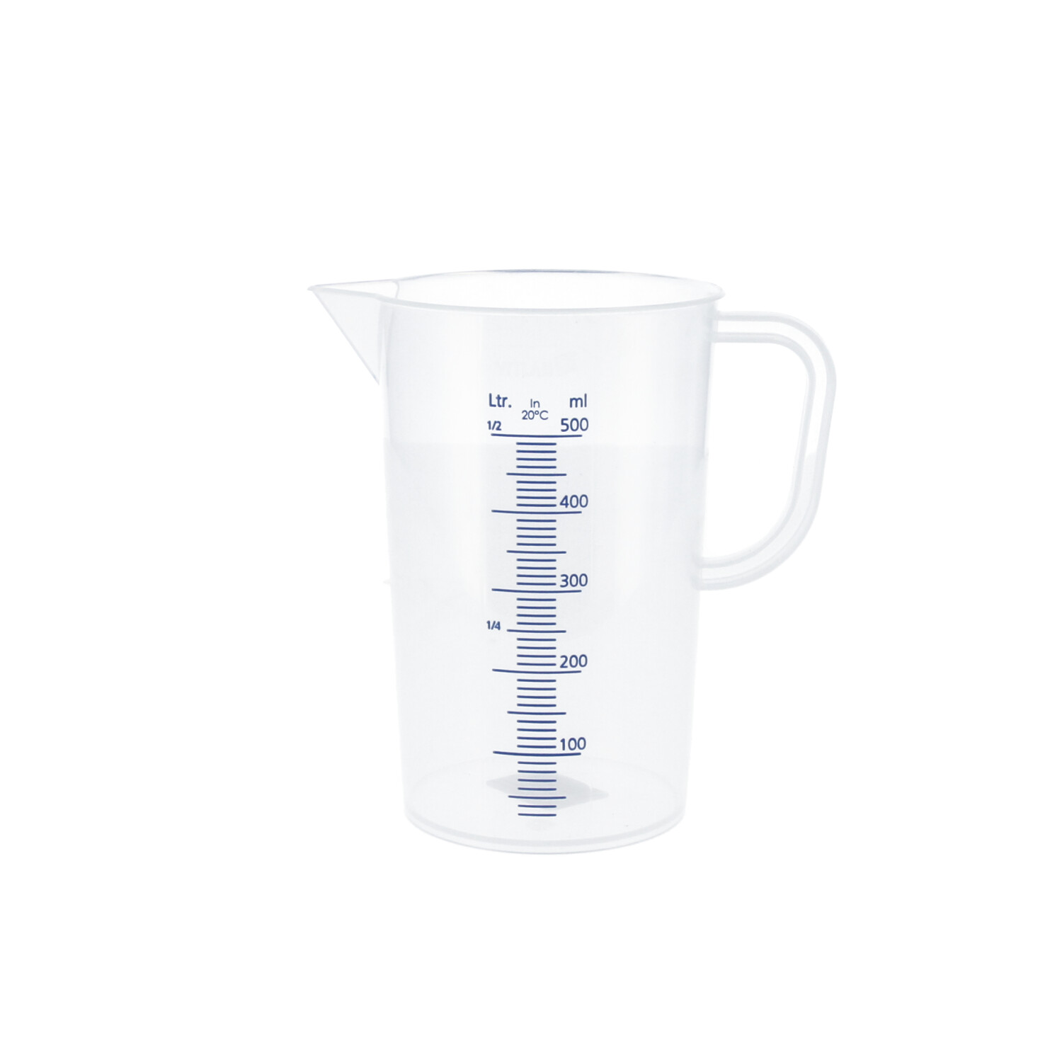 Cruche à mesurer plastique (polypropylène)- graduée 500 ml