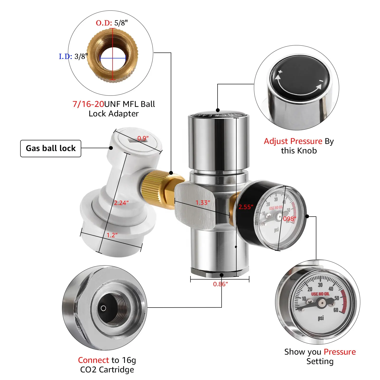 Mini Keg Kit 5L met Tapkraan en Co2 koppeling 