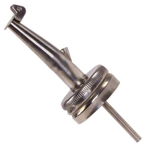 Spout stainless steel/screw thread v. oil or gin