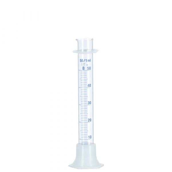 Plastic foot measuring glass 50 ml