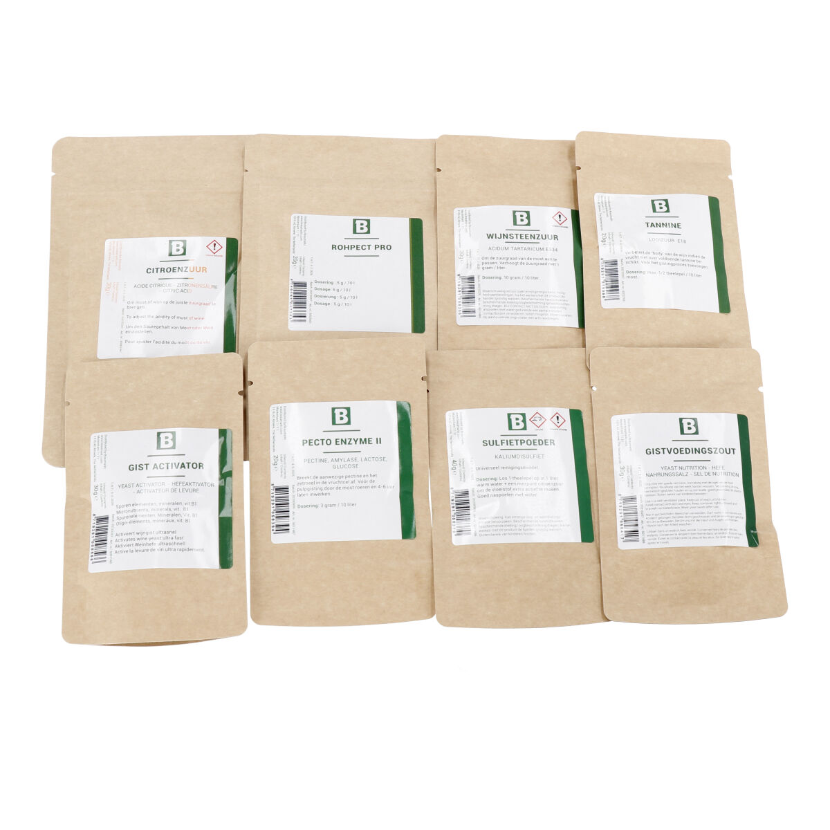 Starter Kit Ingredients LUXE Wine Making
