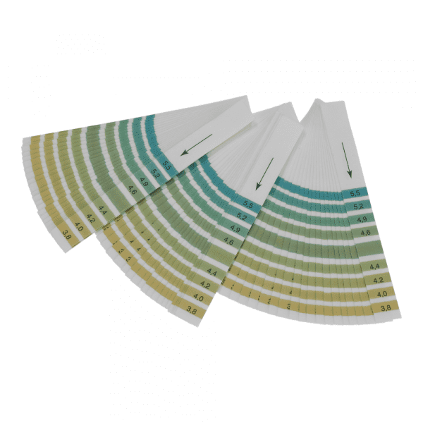 pH paper 3.8-5.5  100 strips