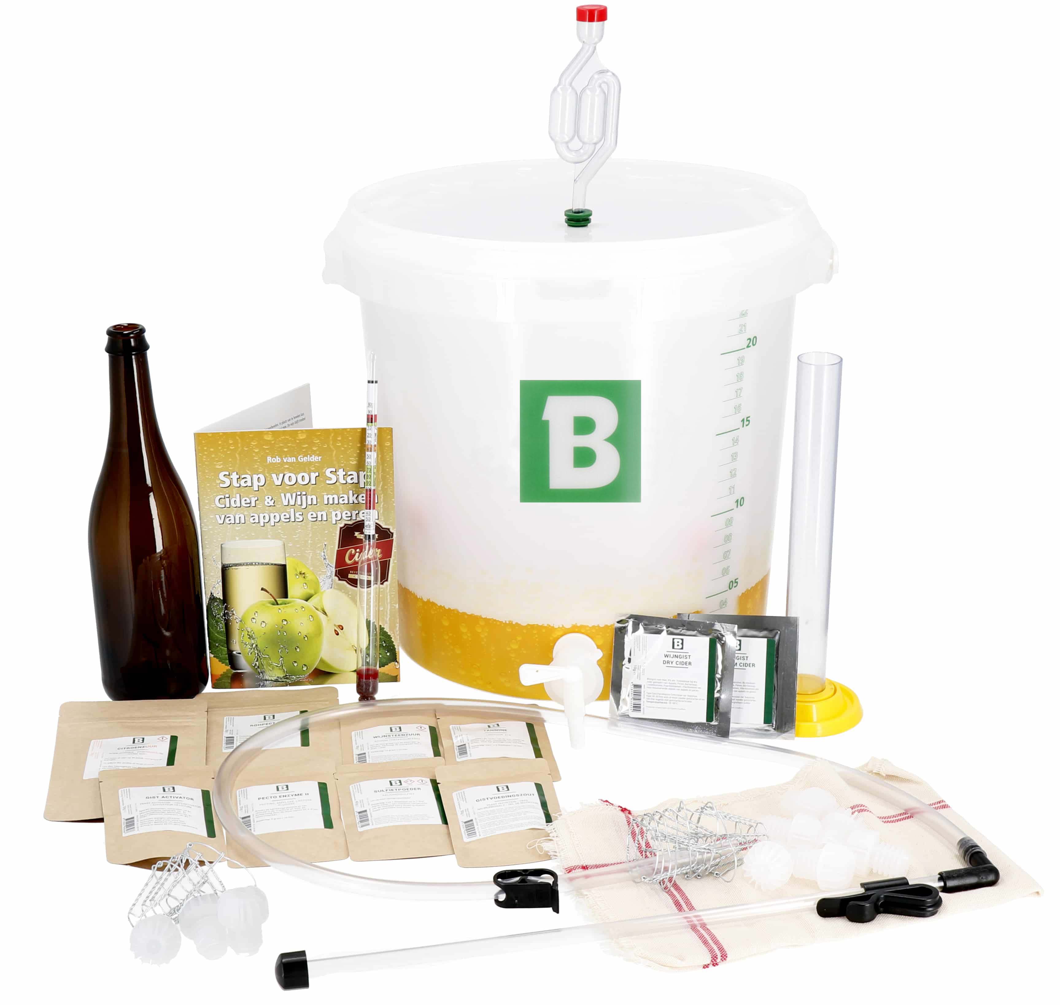 Starters Kit Making Cider Professional - Bottles Included