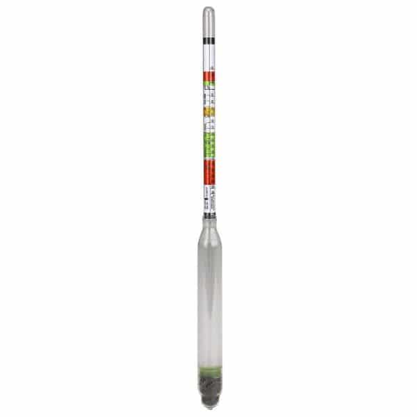 Hydrometer 3-schalig kleurverdeling luxe BL