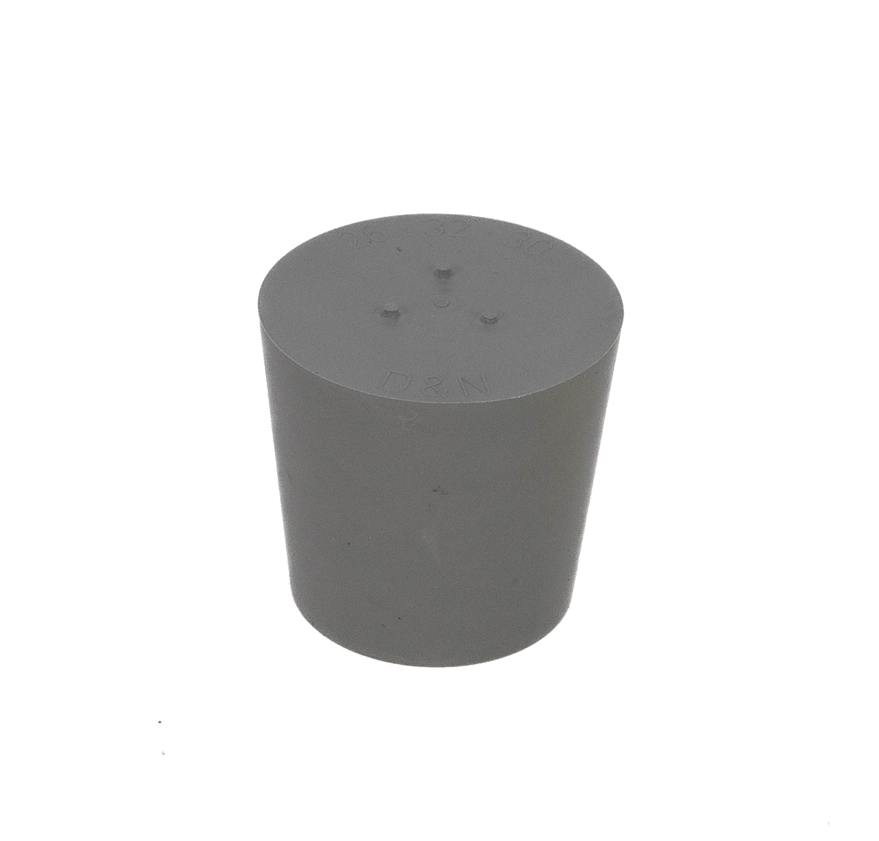 Gummistopfen grau 26 x 32 mm ohne Loch