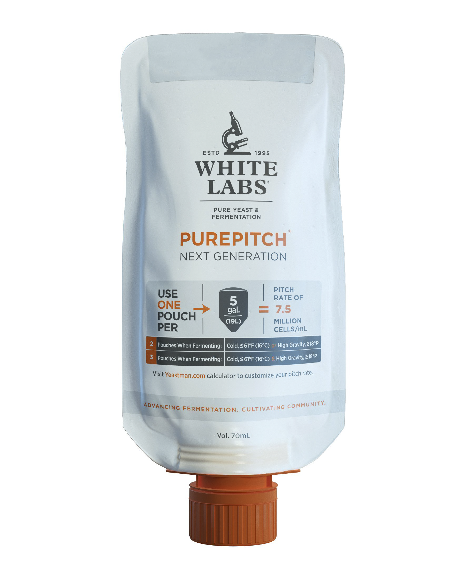 White Labs WLP705 Sake yeast PurePitch® Next Generation