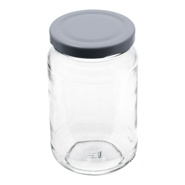 Inmaakglas rond inh. 375 ml tray 30 stuks
