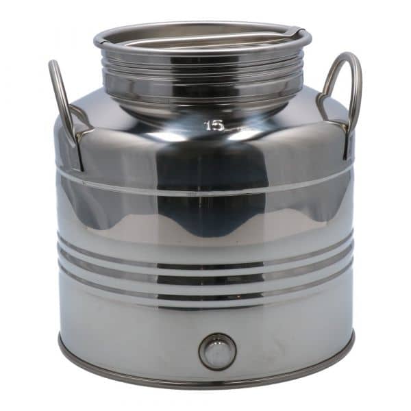 Olive oil barrel | storage barrel stainless steel 15 l