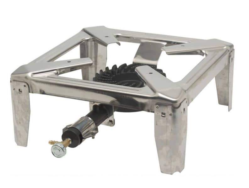 Réchaud à gaz Drago en acier inoxydable - 8,5 kW