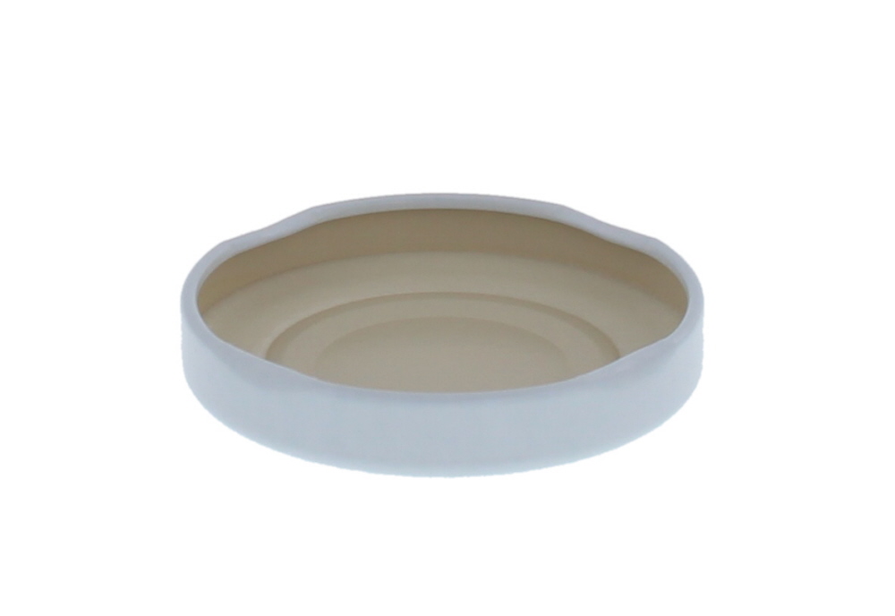 Schroefdop TO 43 - Wit met knop - 10 stuks